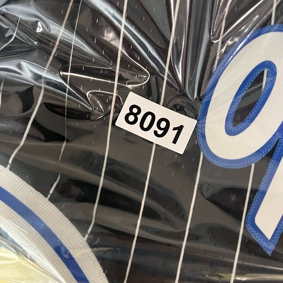 Mitchell & Ness Black and Blue Orlando Jersey - Picture 9 of 9